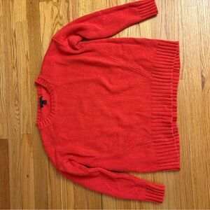 J. Crew Vibrant Red Knit Pullover